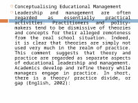 Page 5: Theories of Educational Management